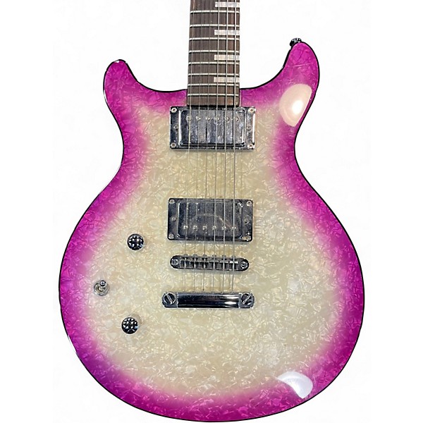 Used Daisy Rock ELITE CLASSIC LEFTY PINK WHITE BURST Solid Body Electric Guitar