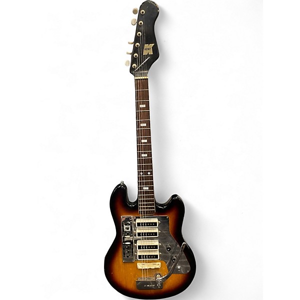 Used 1960s Kent MODEL 533 VIDEOCASTER Vintage Sunburst Solid Body Electric Guitar