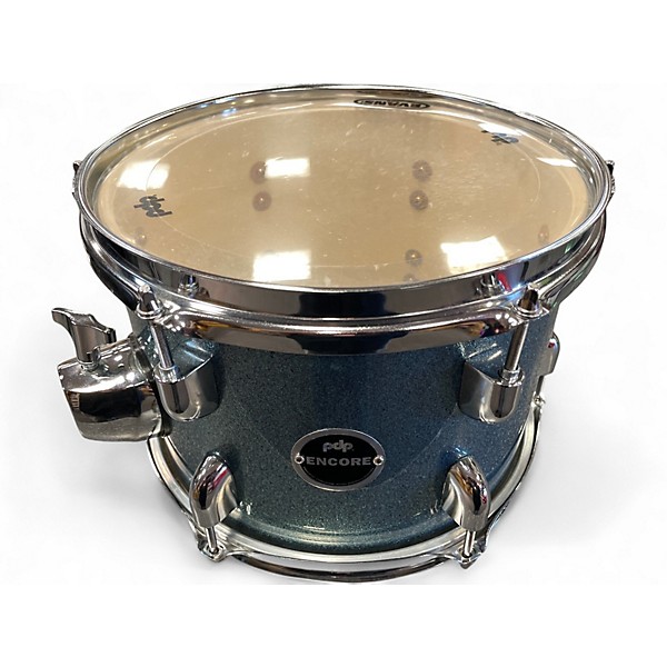 Used PDP by DW 5 Piece Encore Blue Sparkle Drum Kit