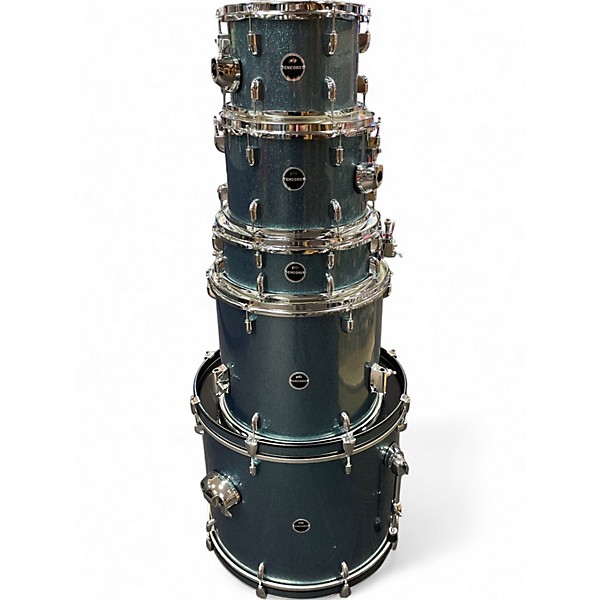 Used PDP by DW 5 Piece Encore Blue Sparkle Drum Kit