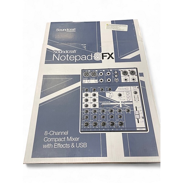 Used Soundcraft NOTEPAD-8FX Powered Mixer