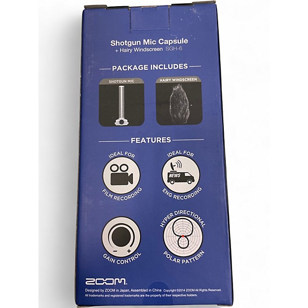 Used Zoom SGH-6 Dynamic Microphone
