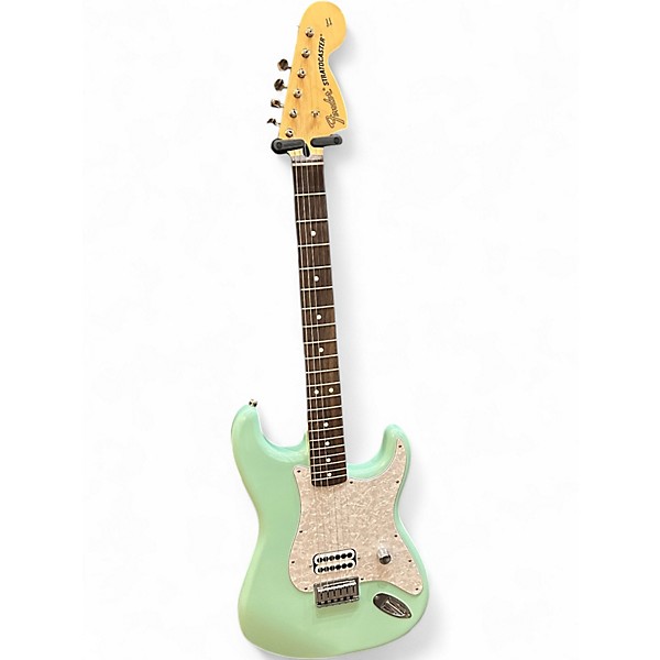 Used 2023 Fender Tom Delonge Signature Stratocaster Surf Green Solid Body Electric Guitar