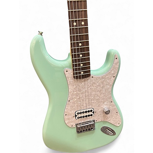 Used 2023 Fender Tom Delonge Signature Stratocaster Surf Green Solid Body Electric Guitar