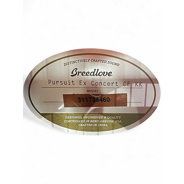 Used Breedlove PURSUIT EX CONCERT CE KK Natural Acoustic Electric Guitar