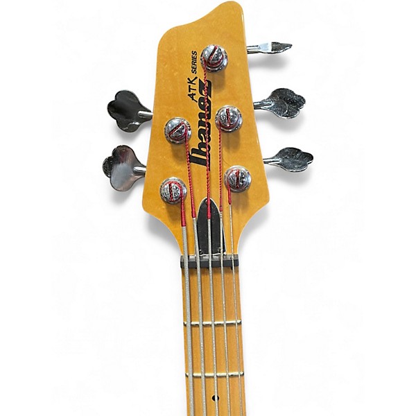 Used Ibanez ATK305 Amber Electric Bass Guitar