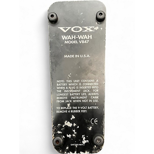 Used VOX V847 Reissue Wah Effect Pedal