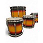 Used Pearl 5 Piece 1980's BLX Birch 2 Color Sunburst Drum Kit