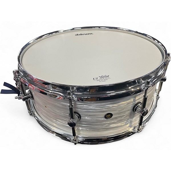 Used ddrum 14in SE Flyer Pearl White Drum