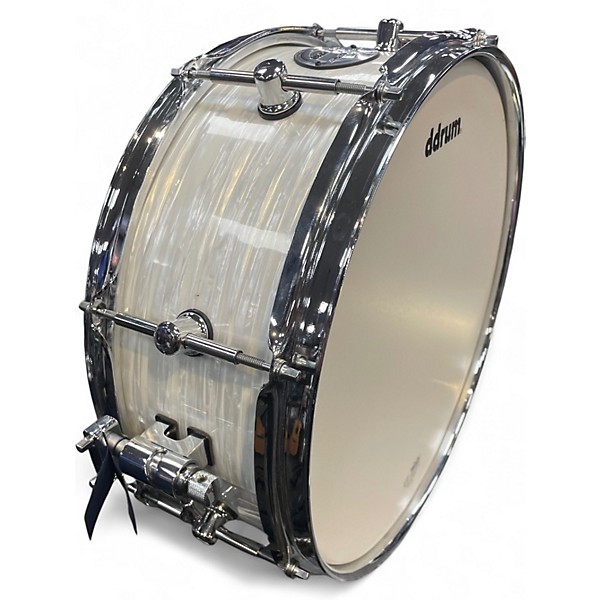 Used ddrum 14in SE Flyer Pearl White Drum