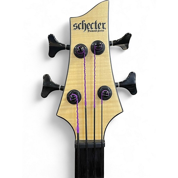 Used Schecter Guitar Research C-4 GT Natural Electric Bass Guitar