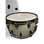 Used Orange County Drum & Percussion 14in 14in 25 Ply Maple Metallic Silver Drum