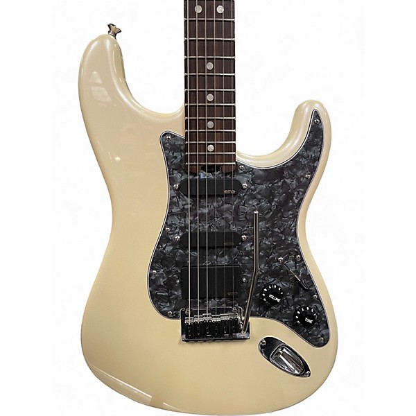 Used Fender American Elite Stratocaster W/EMG PICKUPS Aztec Gold Solid Body Electric Guitar