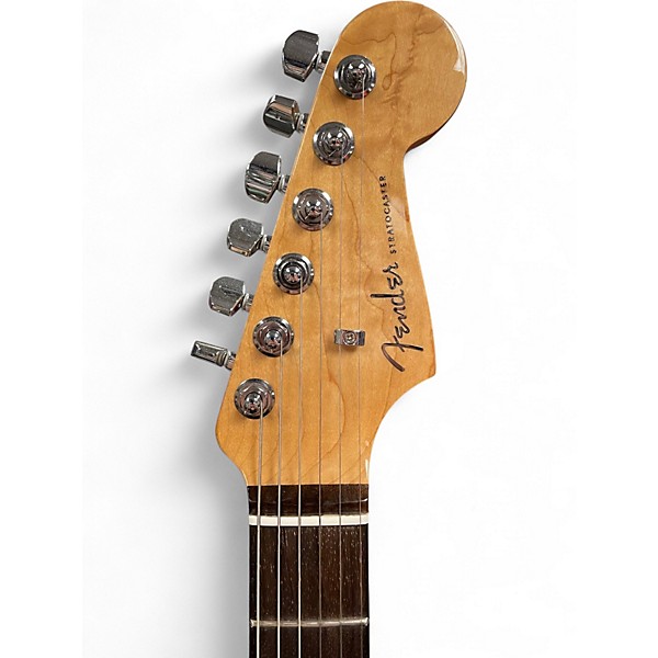 Used Fender American Elite Stratocaster W/EMG PICKUPS Aztec Gold Solid Body Electric Guitar