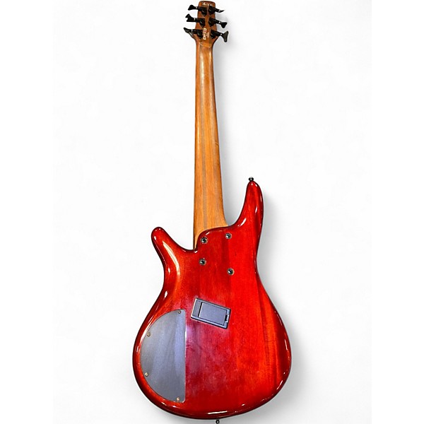Used Ibanez SRMS806 Trans Orange Electric Bass Guitar
