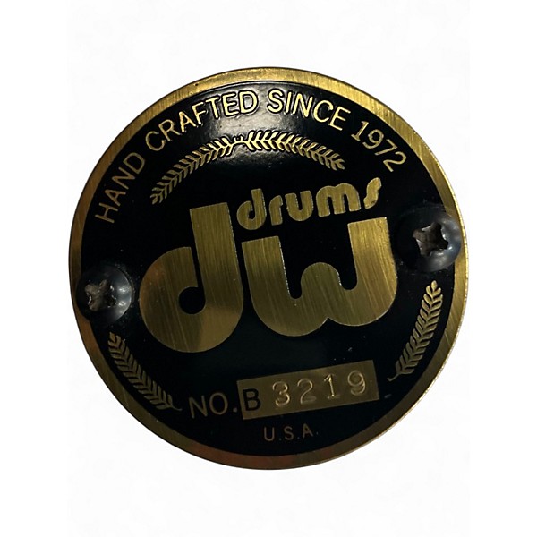 Used 1990s DW 3 Piece 3 Pc Collectors kit Keller shells White w/Black Chrome Hardware Drum Kit