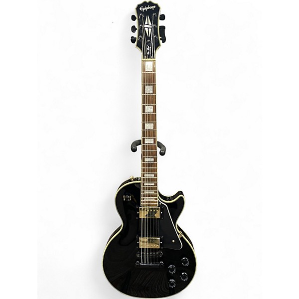 Used Epiphone Les Paul Custom Black Solid Body Electric Guitar