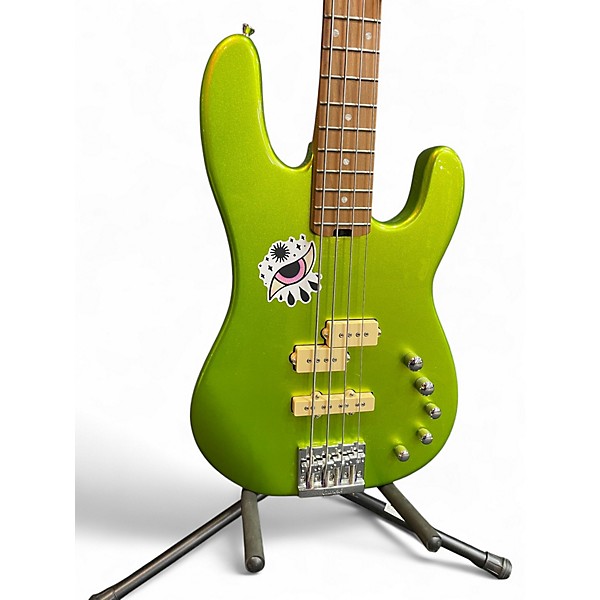 Used Charvel Pro Mod San Dimas PJ IV Lime Green Metallic Electric Bass Guitar