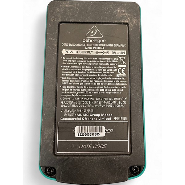 Used Behringer CS400 Compressor Sustainer Effect Pedal