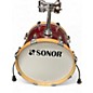 Used SONOR 4 Piece AQX Red Moon Sparkle Drum Kit