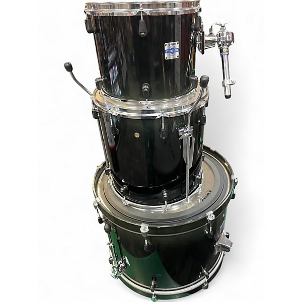 Used Yamaha 3 Piece Stage Custom Advantage Nouveau Burgandy Drum Kit