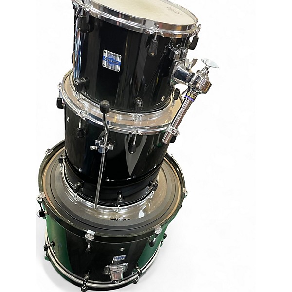 Used Yamaha 3 Piece Stage Custom Advantage Nouveau Burgandy Drum Kit