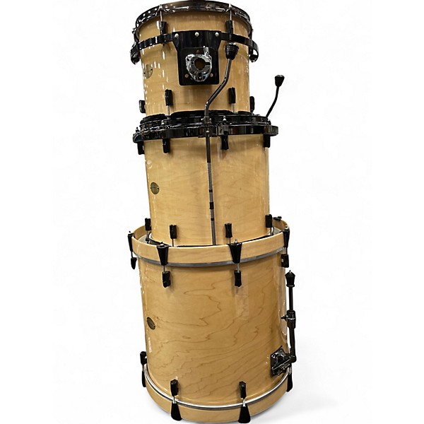 Used Noble & Cooley 3 Piece Custom CD Maple Natural with Sparkles Drum Kit