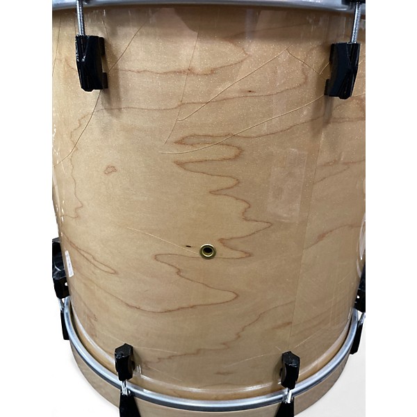 Used Noble & Cooley 3 Piece Custom CD Maple Natural with Sparkles Drum Kit