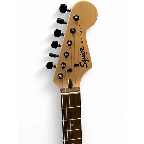Used Squier Stratocaster HSS 2 Tone Sunburst Solid Body Electric Guitar