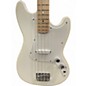Used Squier Bronco Arctic White Electric Bass Guitar