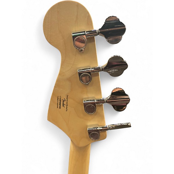 Used Squier Bronco Arctic White Electric Bass Guitar