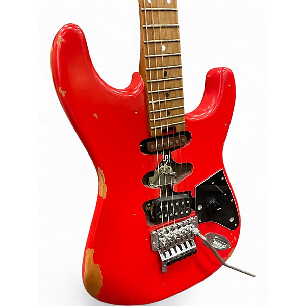 Used EVH Frankenstein Series Relic Red Solid Body Electric Guitar