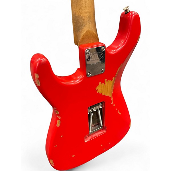 Used EVH Frankenstein Series Relic Red Solid Body Electric Guitar