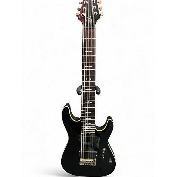 Used Schecter Guitar Research Omen 8 Black Solid Body Electric Guitar