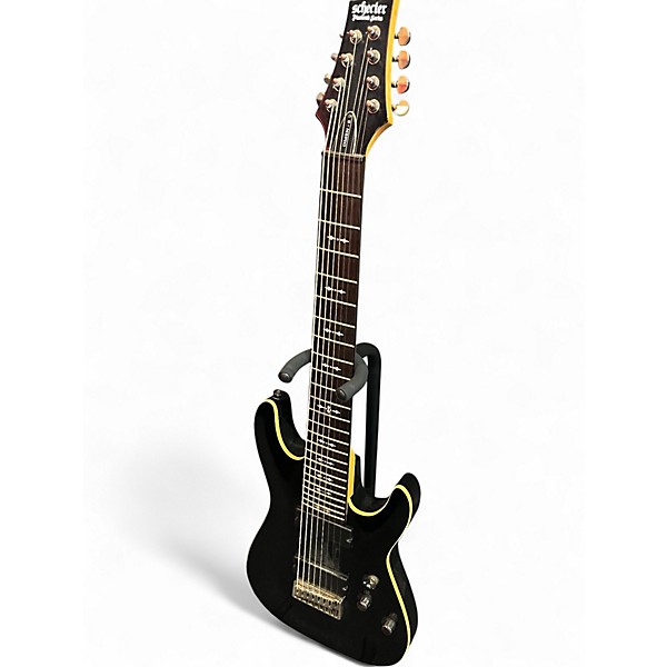 Used Schecter Guitar Research Omen 8 Black Solid Body Electric Guitar