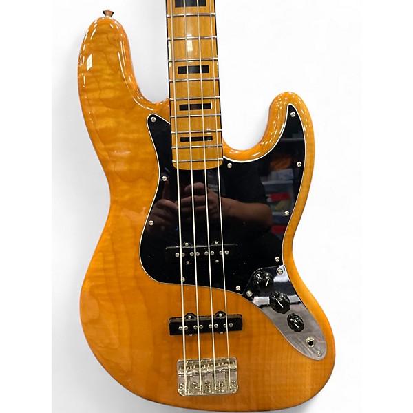 Used Squier Classic Vibe 70s Jazz Bass Natural Electric Bass Guitar