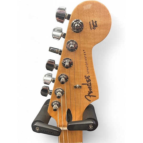 Used Fender Player Stratocaster Black Solid Body Electric Guitar