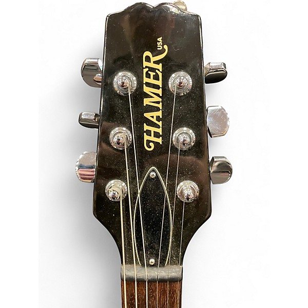Used Hamer Studio Sunburst Solid Body Electric Guitar