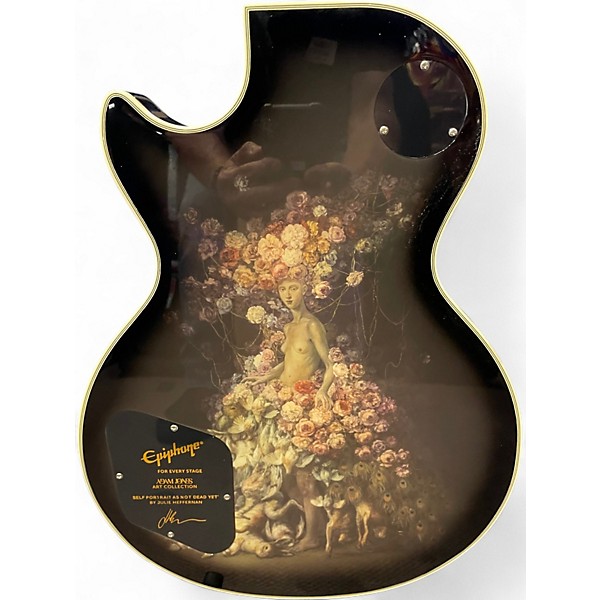 Used Epiphone Les Paul Adam Jones Self-Portrait Not Dead Yet Silverburst Solid Body Electric Guitar