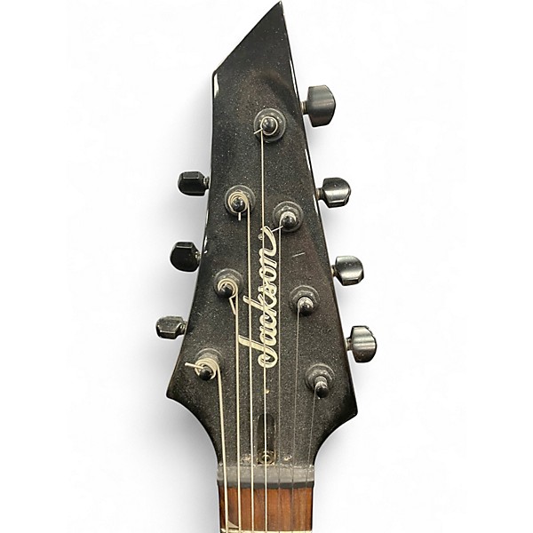 Used Jackson JS22-7 Dinky 7 String Black Solid Body Electric Guitar