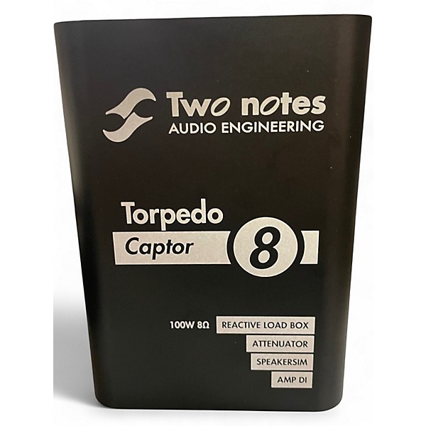 Used Two Notes AUDIO ENGINEERING Torpedo Captor Loadbox/Attenuator/DI Black 8 Ohm Power Attenuator