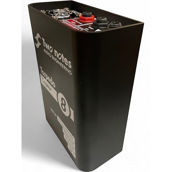 Used Two Notes AUDIO ENGINEERING Torpedo Captor Loadbox/Attenuator/DI Black 8 Ohm Power Attenuator