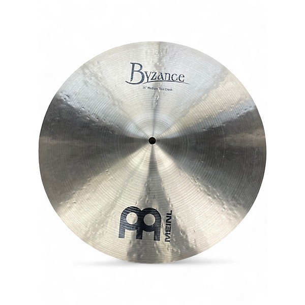 Used MEINL 16in Byzance Traditional Medium Thin Crash Cymbal