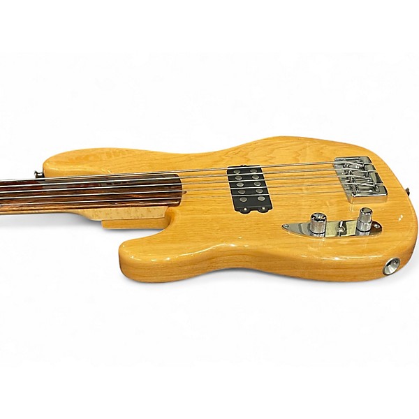 Used 2011 Regenerate Guitar Works VRB5 Fretless Left Handed Natural Electric Bass Guitar
