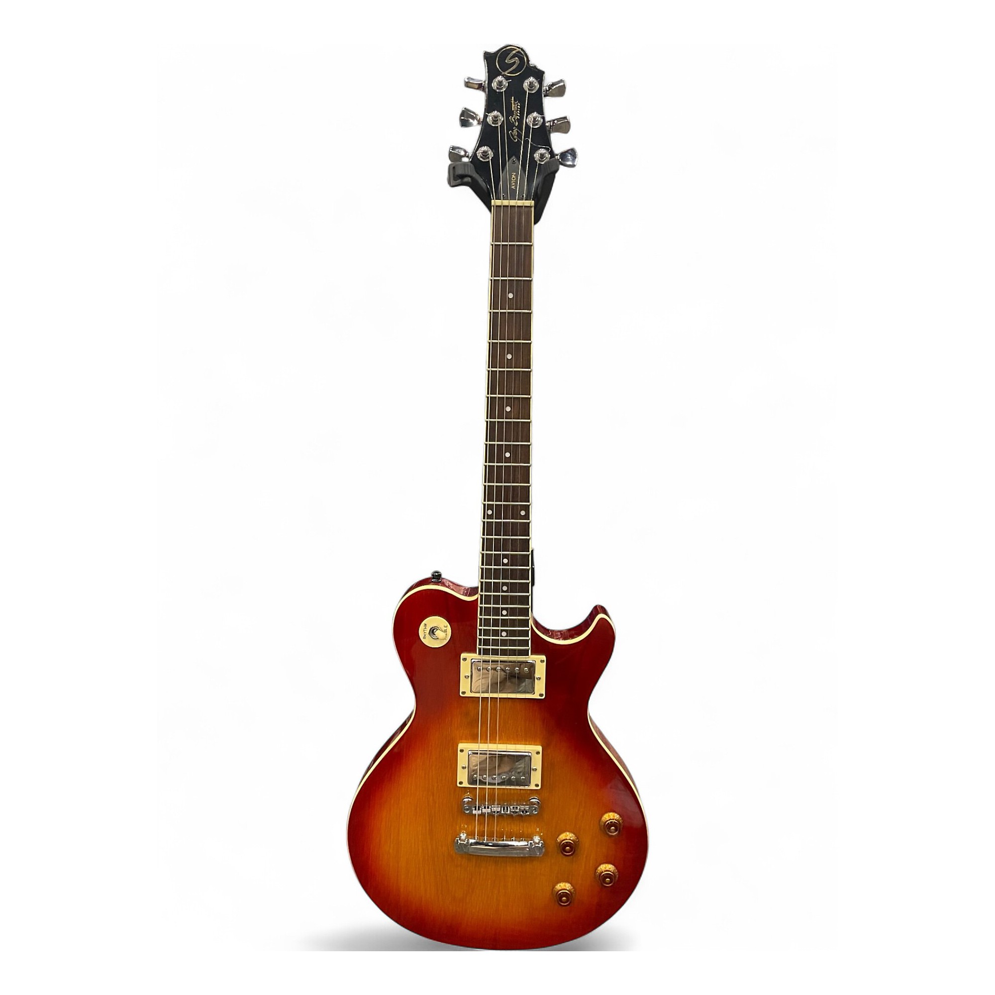 Used Greg Bennett Design by Samick AV3 Cherry Sunburst Solid Body