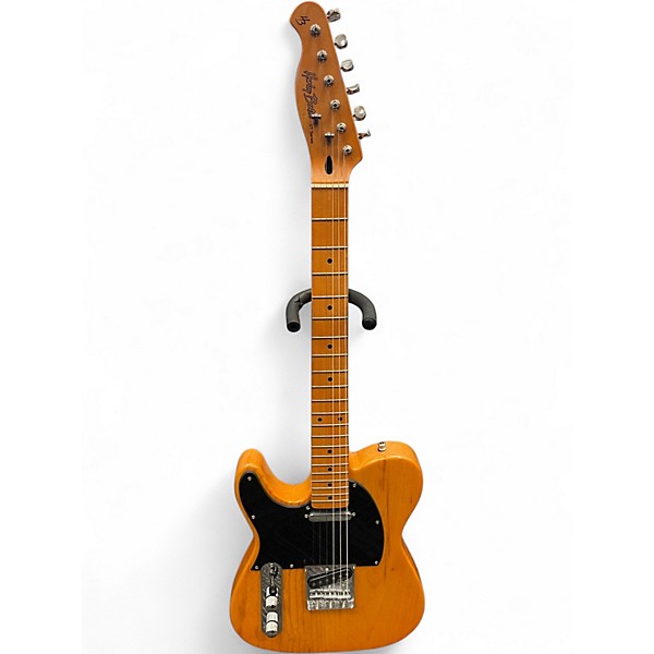 Used Harley Benton VT SERIES TE-52 LEFT HANDED Butterscotch Solid Body Electric Guitar