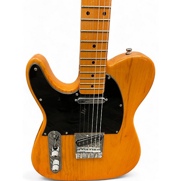 Used Harley Benton VT SERIES TE-52 LEFT HANDED Butterscotch Solid Body Electric Guitar