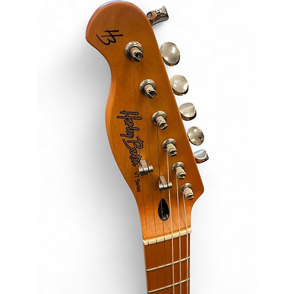 Used Harley Benton VT SERIES TE-52 LEFT HANDED Butterscotch Solid Body Electric Guitar