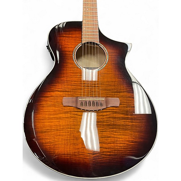 Used Ibanez AEWC400-AMS FLAMED MAPLE BURST Acoustic Electric Guitar