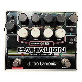 Used Electro-Harmonix Battalion Bass Preamp + DI Bass Effect Pedal